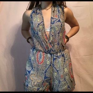Light patterned women’s romper